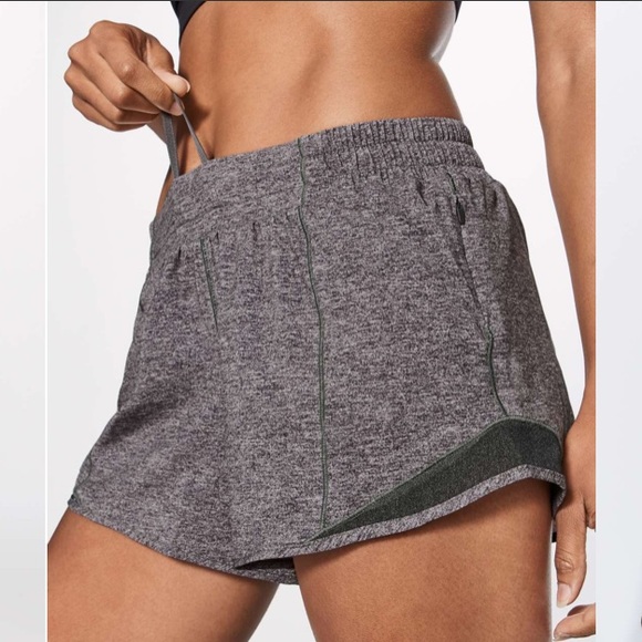 lululemon athletica Pants - Lululemon Hotty Hot Shorts 4” Heathered Grey